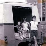 4: Diane, Barbara and Paul - Dad's Green Grocer Van